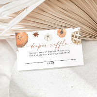 Little Cutie Pie Diaper Raffle Card