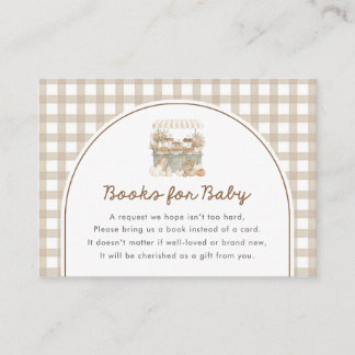 Little Cutie Pie Fall Baby Shower Books For Baby Enclosure Card