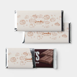 Little Cutie Pie Fall Baby Shower Hershey Bar Favors
