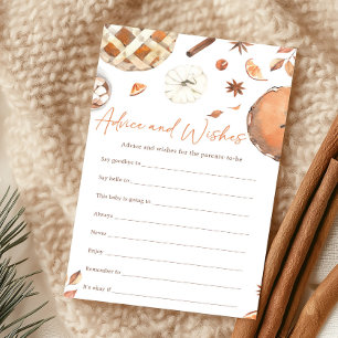 Little Cutie Pie Fall Pumpkin Advice and Wishes