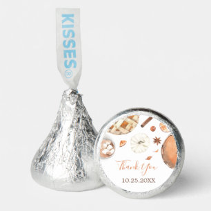 Little Cutie Pie Fall Pumpkin Baby Shower Square Hershey®'s Kisses®