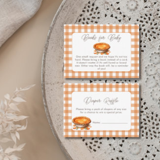 Little Cutie Pie Fall Pumpkin Books for Baby Enclosure Card