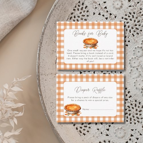 Little Cutie Pie Fall Pumpkin Books for Baby  Enclosure Card