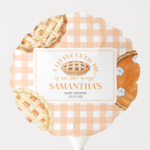 Little Cutie Pie Gingham Baby Shower Balloon