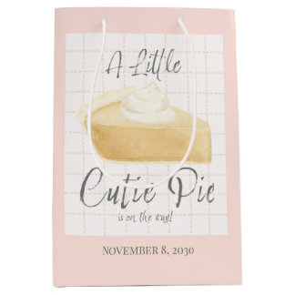 Little Cutie Pie Girl Baby Shower Gift Bag