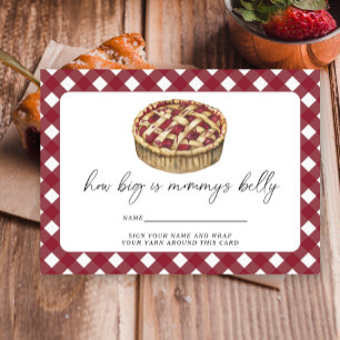 Little cutie pie - how big is mommy's belly  enclosure card
