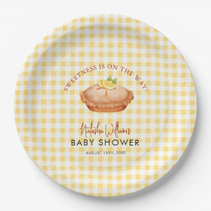 Little Cutie pie is on the way baby shower Paper Plates