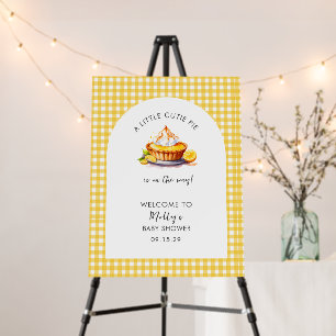 Little Cutie Pie Lemon Baby Shower Welcome Sign