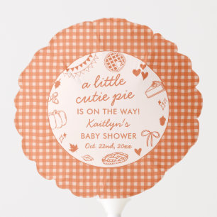 Little Cutie Pie On The Way! Fall Baby Shower Balloon