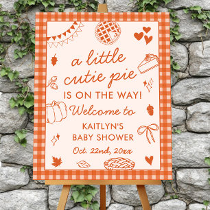 Little Cutie Pie On The Way! Fall Baby Shower Foam Board