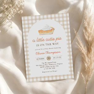 Little Cutie Pie on the Way Fall Baby Shower Invitation