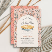 Little Cutie Pie Pink Floral Girl Baby Shower