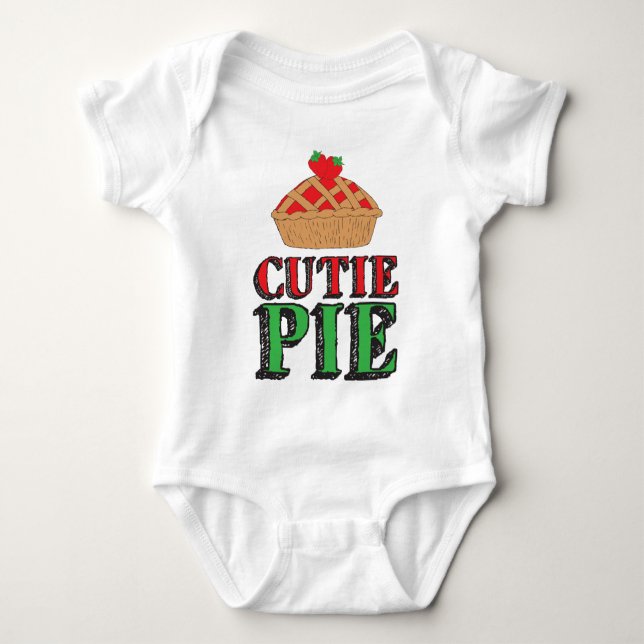Little Cutie Pie Sweet Stuff Strawberry Cutiepies Baby Bodysuit (Front)