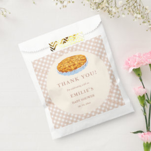 Little Cutie Pie Thanksgiving Baby Shower Thanks Favor Bag