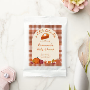 Little cutie pumpkin pie fall baby shower favors hot chocolate drink mix