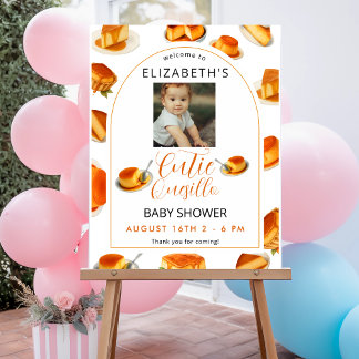 Little Cutie quesillo Autumn Leaves Baby Shower Foam Board