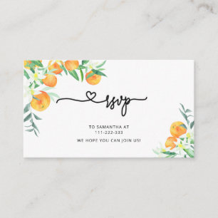 Little cutie RSVP Enclosure Card