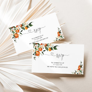 Little cutie RSVP enclosure card