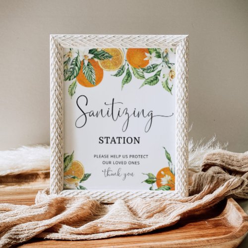 Little cutie Sanitizing Station Poster