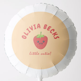 Little Cutie Strawberry Baby Shower  Balloon