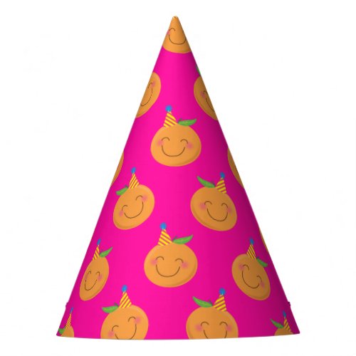 Little Cutie Tangerine Birthday Party Party Hat