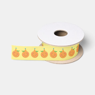Little Cutie Tangerine Birthday Party Satin Ribbon