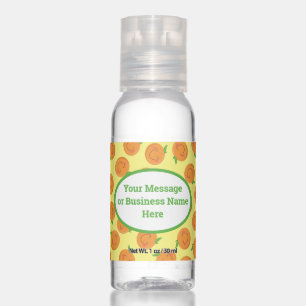 Little Cutie Tangerine Business Name Logo Message Hand Sanitizer