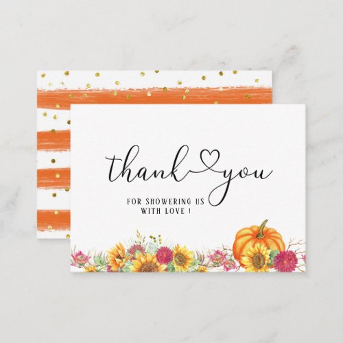 Little cutie thank you note card