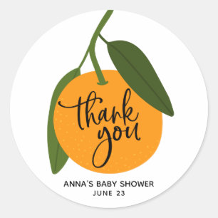 Little cutie thank you sticker