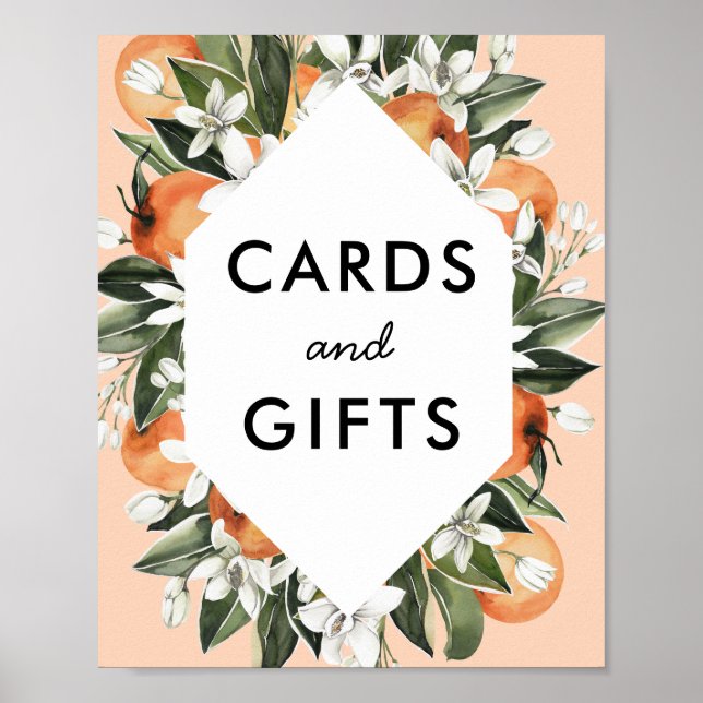 Little Cutie Themed Baby Shower Cards and Gifts Poster (Front)