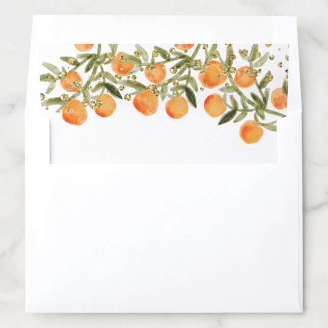 Little Cutie Watercolor Envelope Liners (In Envelope)