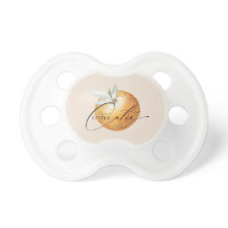 Little Cutie Watercolor Orange Pacifier Little Cutie Watercolor Orange Pacifier