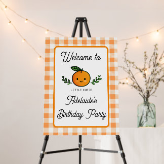 Little Cutie Welcome Sign 1st Birthday