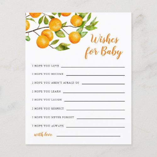 Little Cutie Wishes for Baby Card