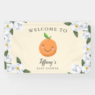 Little Cutie Yellow Clementine Floral Banner