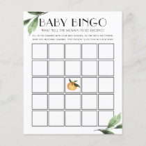 Little Cuties Baby Bingo Game Card