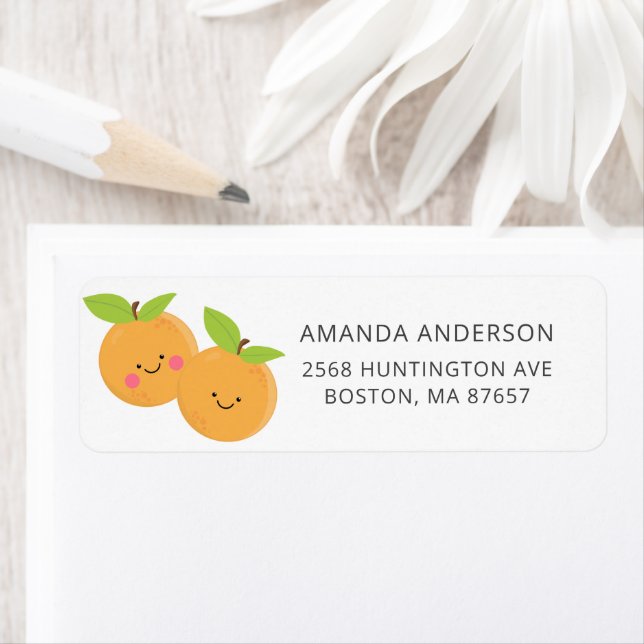 Little Cuties Baby Shower Address Label (Insitu)