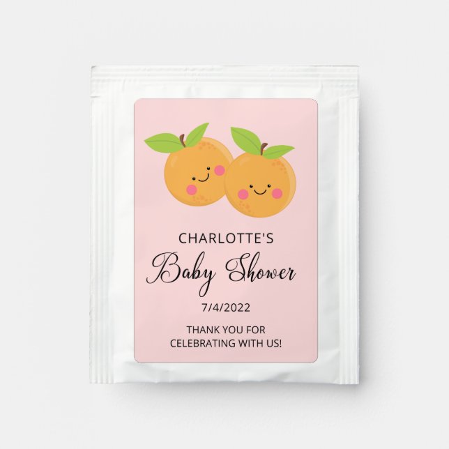 Little Cuties Baby Shower Tea Bag Drink Mix (Front)