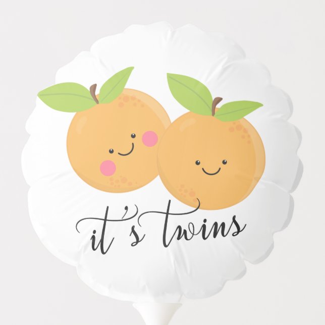 Little Cuties It's Twins Balloon (Back)