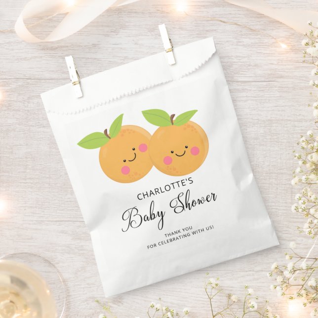 Little Cuties It's Twins Favor Bag (Clipped)
