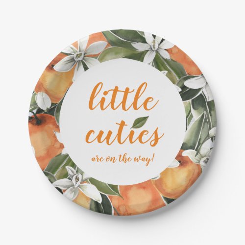 Little Cuties Paper Plates Orange Paper Plates