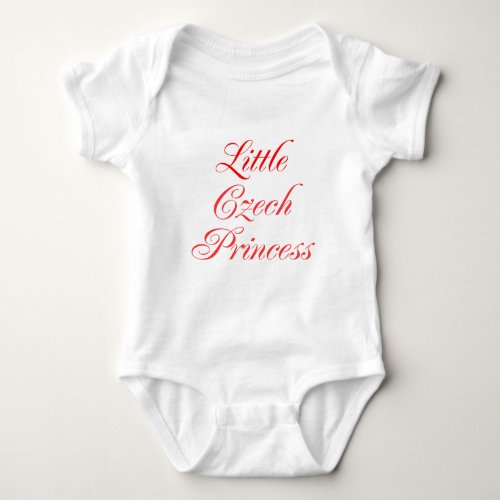 Little Czech Princess Baby Bodysuit