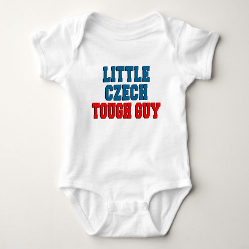 Little Czech Tough Guy Baby Bodysuit