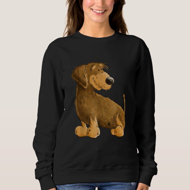 Little Dachshund For Teckel   I Wire haired Dachsh Sweatshirt (Front)