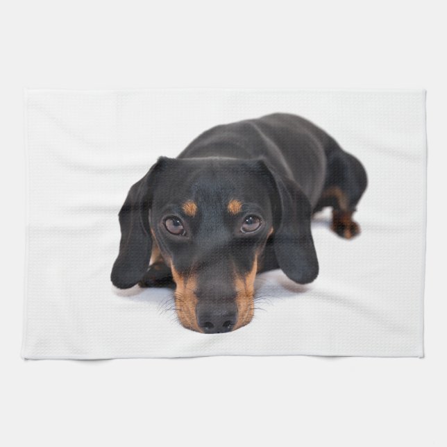 Little Dachshund Towel (Horizontal)