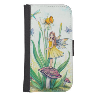 Little Daffodil Flower Fairy Fantasy Art Phone Wallet