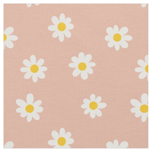 Little Daisies / dusty apricot  Fabric