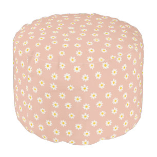 Little Daisies - dusty apricot Pouf