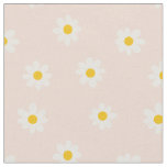 Little Daisies - soft apricot Fabric