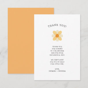 Little Daisy baby shower thank you note Card